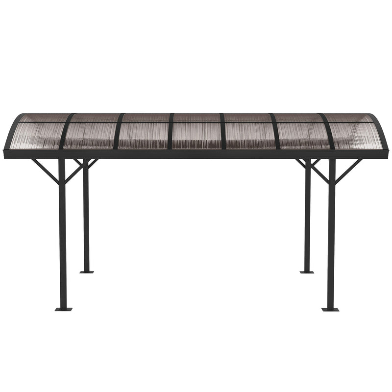 Outsunny 5 x 3(m) Garden Aluminium Pergola Gazebo Carport w/ Polycarbonate Roof