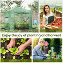 Outsunny Portable Pop-up Walk in Greenhouse w/ Door Windows 2.4 x 1.8 x 2.4m