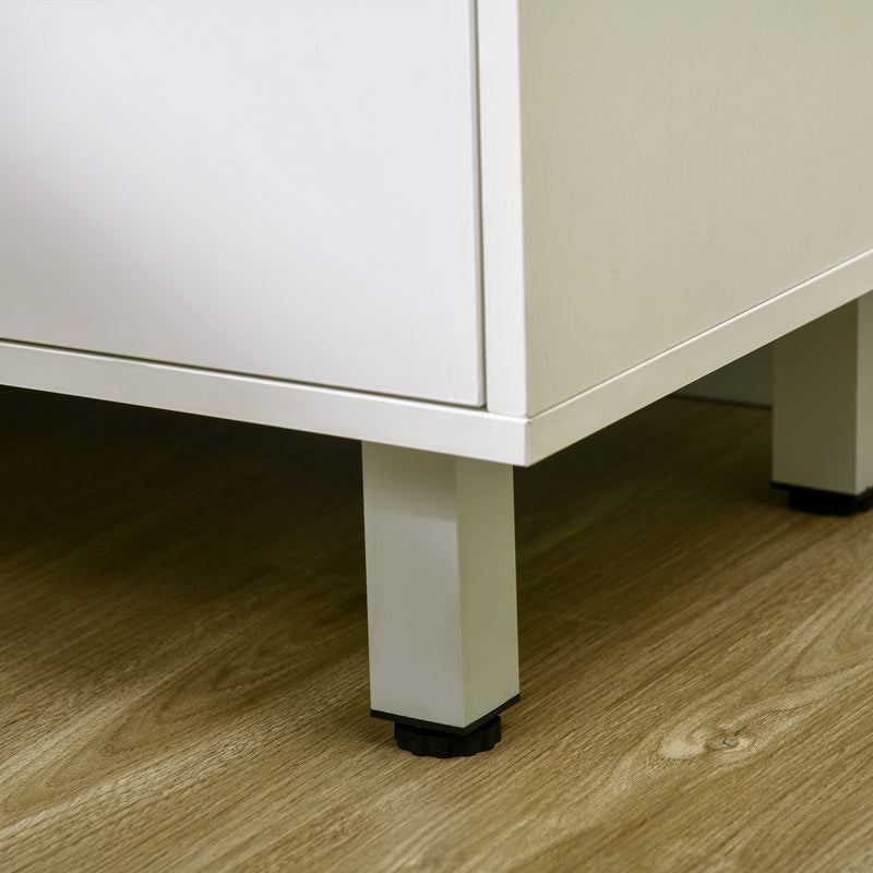HOMCOM Freestanding Kitchen Storage Unit Cupboard Cabinets Drawers  Shelf