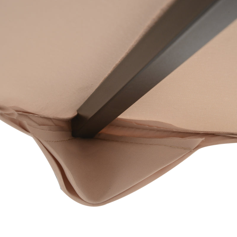 Outsunny 3(m) 2 Tier Garden Gazebo Top Cover Replacement Canopy Roof Deep Beige