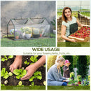 Outsunny Greenhouse Plants Foil Tomato Vegetable House W/ 2 Windows Clear
