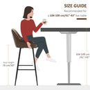 HOMCOM Bar Stools Set of 2 Retro Bar Chairs W/ Backs Footrests Steel Legs Brown