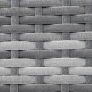 Outsunny 2 in 1Rattan Folding Chaise Lounger w/ Cushion for Garden Mixed Grey