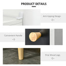 kleankin Bathroom Storage Cabinet W/ Adjustable Shelves and Cabinet, White