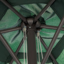 Outsunny 2.8m Patio Umbrella Parasol Outdoor Table Umbrella 6 Ribs Green