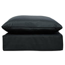Outsunny Outdoor Seat and Back Cushion Set, Deep Seating Chair Cushion, Black