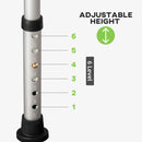 HOMCOM Adjustable Shower Stool with Suction Foot Pads for Elderly Disabled