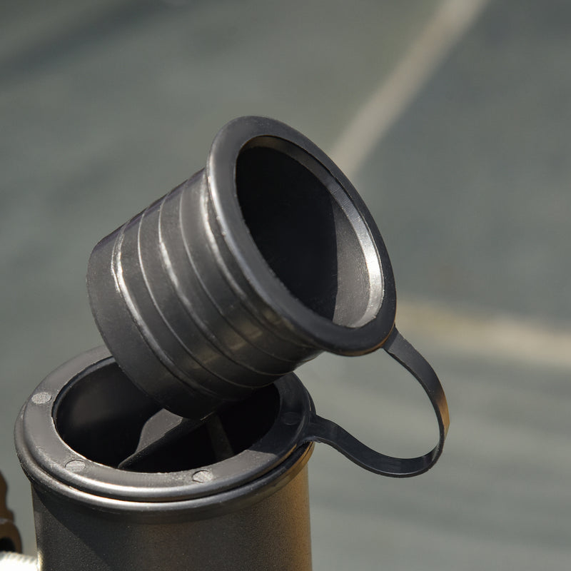 Outsunny 20KG Square Patio Umbrella Base, Fits ?32mm,?38mm,?48mm Pole - Black