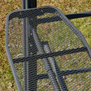 Outsunny BBQ Patio Canopy Gazebo with Interlaced Polycarbonate Roof 2 Shelves