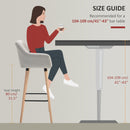 HOMCOM 2 PCs Upholstered Bucket Seat Bar Stools w/ Solid Wood Legs Beige