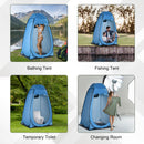 Outsunny Camping Shower Tent w/ Pop Up Design, Outdoor Dressing Changing Room