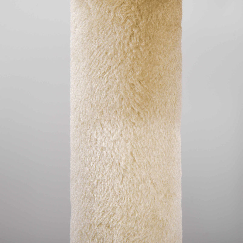 PawHut 4 Tiers 104cm Cat Tree W/ Scratching Posts Perches  Hanging Ball, Beige