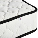 HOMCOM Double Mattress W/ Breathable Foam Pocket Innerspring 190cmx137cmx18cm