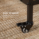 HOMCOM Mobile Drop Leaf Table Folding Kitchen Table Extendable Dining Table