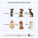 PawHut Pet Blue Travel Backpack Bag Cat Puppy Dog Carrier w/ Trolley and Telescopic