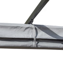 Outsunny 3x3m Outdoor Pergola Metal Gazebo Porch Awning Retractable Canopy