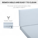 Outsunny 3PCs Rattan Garden Seat Cushions Pads for Patio Furniture, Grey