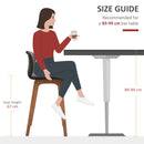 HOMCOM Modern Wood Bar Chairs Kitchen Cafe Stools Dining Barstool Brown
