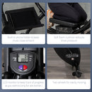 HOMCOM Abs Trainer and Exercise Bike w/ Adjustable Heights and Resistance