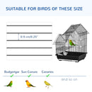 PawHut Metal Bird Cage, With Plastic Perch, Swing Ring, Handle, 39 x 33 x 47cm