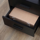 Vinsetto Printer Stand Mobile Office Storage Cabinet W/ Shelves Drawers, Black