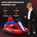 HOMCOM 6V Kids Bumper Car, 360-Degree Rotation Waltzer Car w/ 2 Speeds - Red
