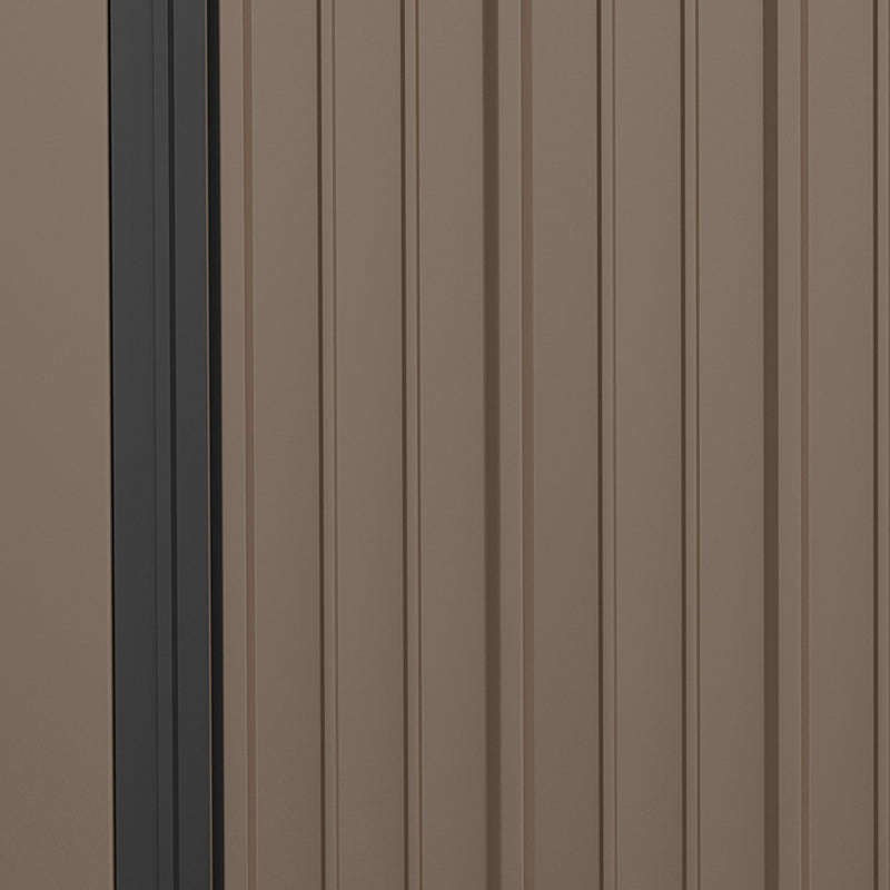 Outsunny Outdoor Storage Shed Steel Garden Shed w/ Lockable Door for Backyard