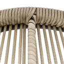 Outsunny 3 PCS Webbed PE Rattan Outdoor Patio Set w/ Cushions Steel Frame Brown