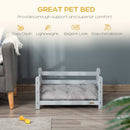PawHut 65cm Raised Pet Bed Elevated Dog bed For Small Sized Dogs Cushion