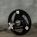 SPORTNOW Olympic Weight Plates for 2'' Barbell Bar with Tri Grips, 2 x 15kg