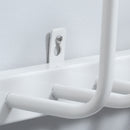 HOMCOM Wall Mounted Electric Shoe Dryer Shoe Warmers for Boots 2 Pairs White