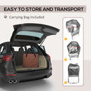 Fabric Pet Puppy Dog Cat Rabbit Pig Guinea Playpen Play Pen Run Brown Cream M