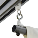 Outsunny 3 x 3(m) Outdoor Pergola Retractable Canopy Wall Mounted Gazebo Cream