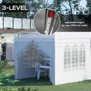 Outsunny 3 x 6m Pop Up Gazebo Height Adjustable Party Tent w/ Storage Bag Black