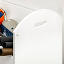 HOMCOM 2-Tier Storage Shelves Kitchen Cart Shelf Unit with Wheels, White