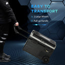 Outsunny 40L Car Refrigerator 12V Portable Freezer w/ Inner LED Light, Wheels