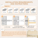 PawHut 4PCs Wall Mounted Cat Tree Cat Wall Shelves W/ Scratching Post Beige