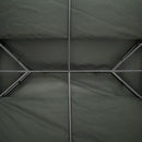 Outsunny 3x4m Gazebo Replacement Roof Canopy 2 Tier Top UV Cover Patio Deep Grey
