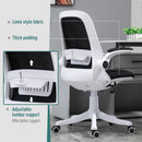 Vinsetto Desktop Chair Ergonomic Swivel Office Chair Breathable Fabric Computer Rocker with Liftable Armrest Home Office For 120-175cm/4'-6' Black