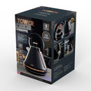 Tower Cavaletto Pyramid Kettle 1.7L - Black/Rose Gold