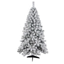 Christmas Sparkle Artificial Silver Flocked Christmas Tree 7ft 2.1m