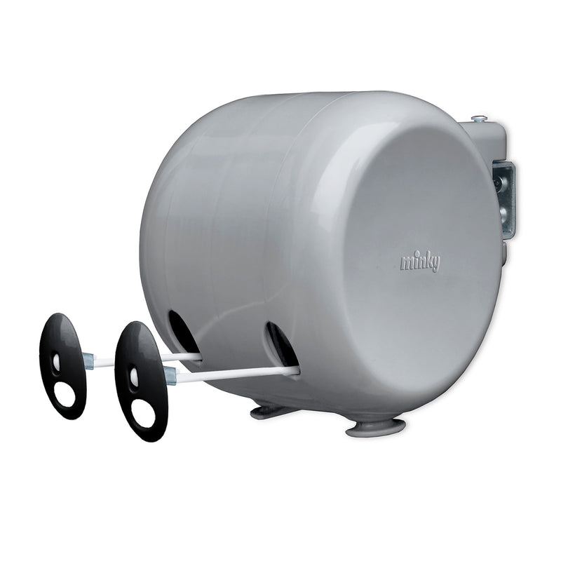 Minky 30M Grey Automatic Retractable Washing Double Clothes Line Reel (2 x 15m)