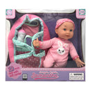 Uneeda Doll Snuggle Samantha Baby Doll with Cot and Carrier 12" - Unicorn Top