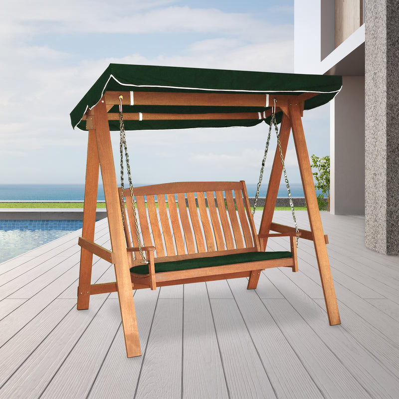 Belham living rayna all weather wicker loveseat porch swing clearance with cushion