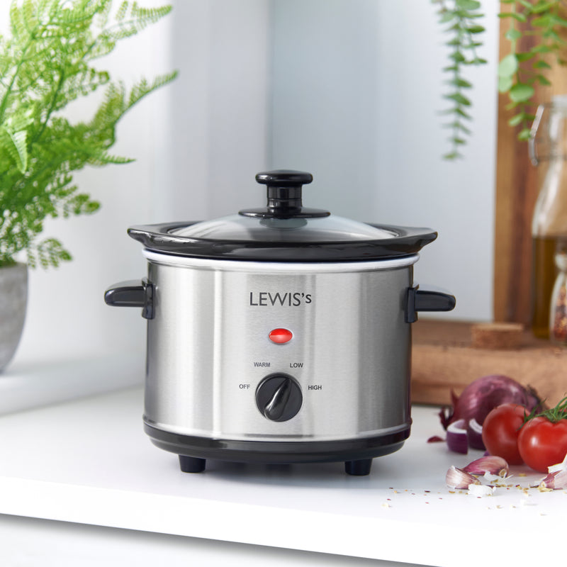 Lewis's Slow Cooker 1.5L Stainless Steel