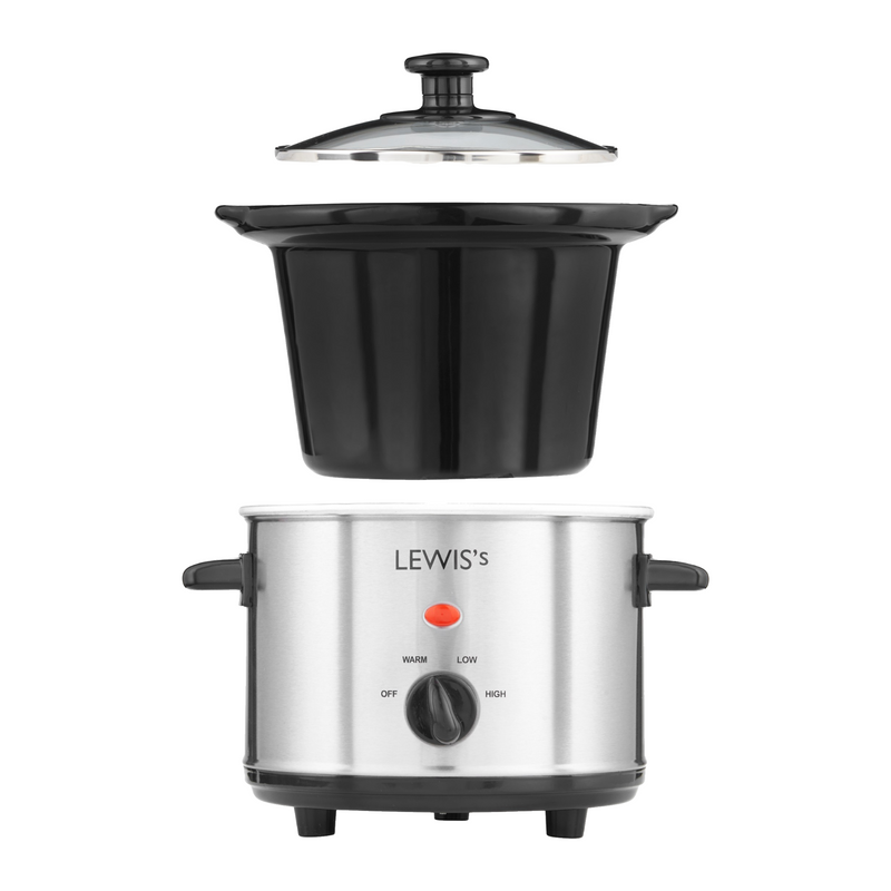 Lewis's Slow Cooker 1.5L Stainless Steel