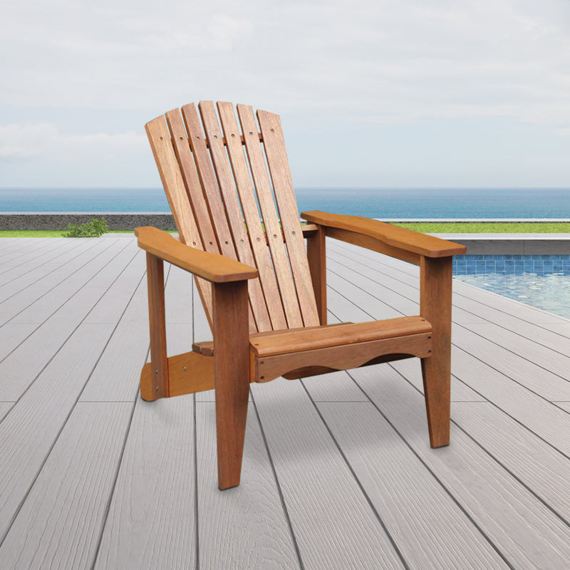 Silver & Stone Tropicana Adirondack Wooden Recliner Chairs