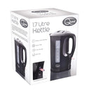 Quest 1.7L Plastic Jug Kettle - Black