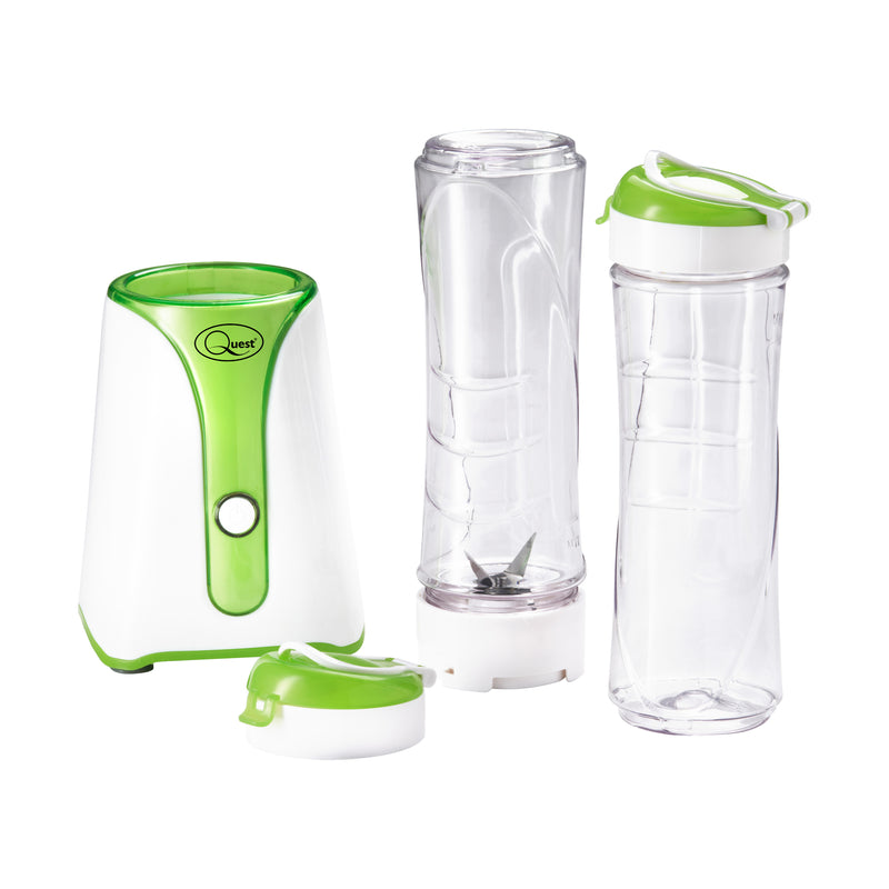 Quest Personal Blender with 2 x 600ml Bottles - Green