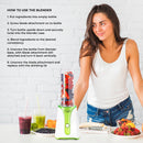 Quest Personal Blender With 2 X 600ml Bottles - Green